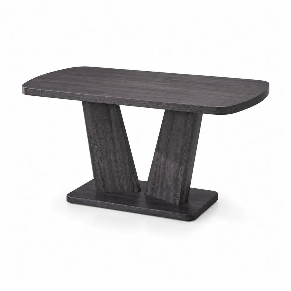 Esstisch rechteckig dunkelbraun Mangoholz 140x80 cm