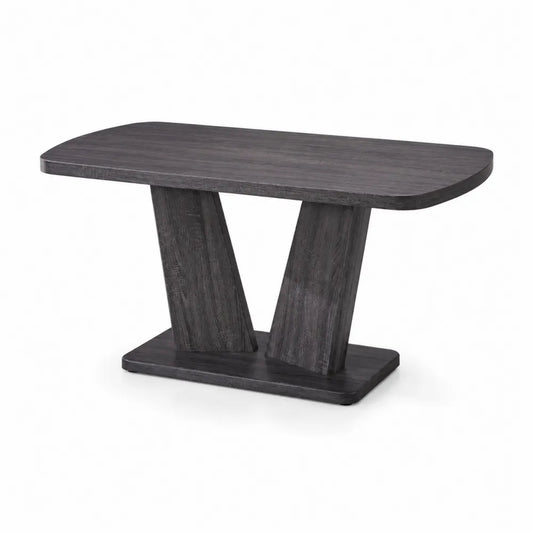 Esstisch rechteckig dunkelbraun Mangoholz 140x80 cm