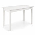 Rechteckiger Esstisch Holz Weiß 120x75x76cm