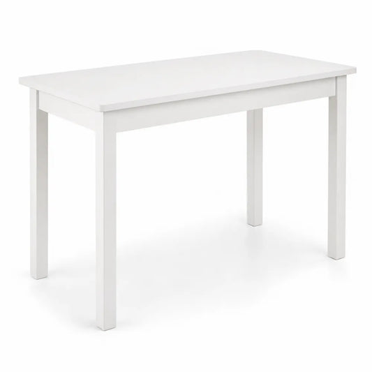 Rechteckiger Esstisch Holz Weiß 120x75x76cm